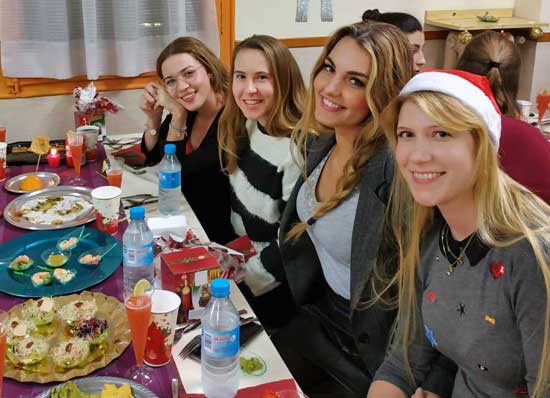 Cena de Navidad 2018 en la residencia universitaria Inmaculada