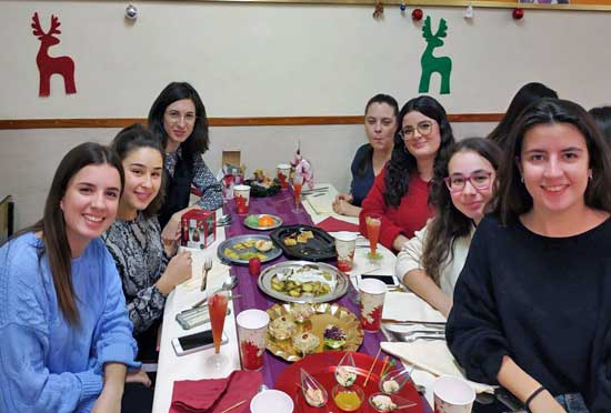 Cena de Navidad 2018 en la residencia universitaria Inmaculada